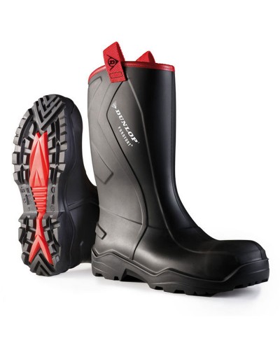 Dunlop Purofort + Rugged Full Safety Wellingtons Black